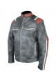 Men's Fashion Gray Biker Jacket Jacket